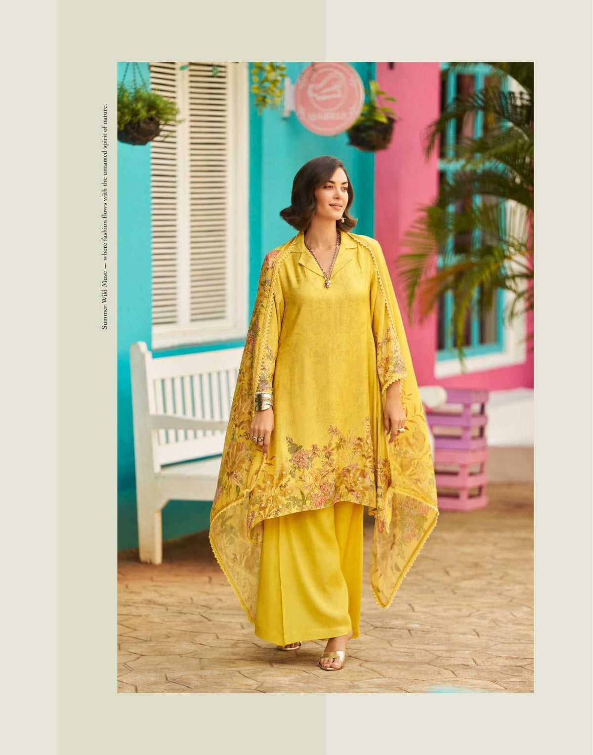 Sanaz Nargis Viscose Muslin Dress Material - Amrah Wholesale