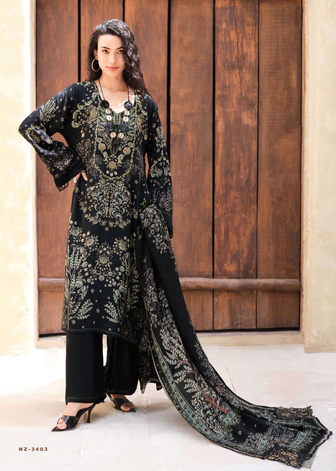 Sanaz Nazaara Viscose Muslin Dress Material