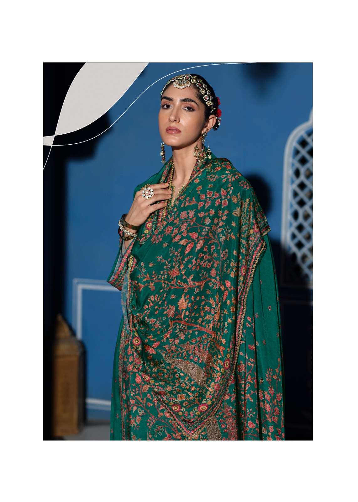Sanaz Nazm Viscose Muslin Designer Suit - Amrah Wholesale