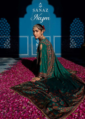 Sanaz Nazm Viscose Muslin Designer Suit - Amrah Wholesale