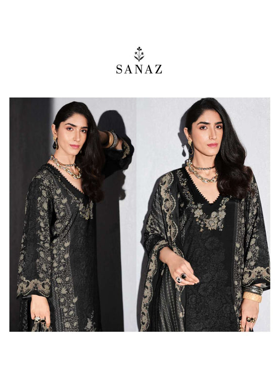 Sanaz Niloufer Viscose Muslin Dress Material - Amrah Wholesale