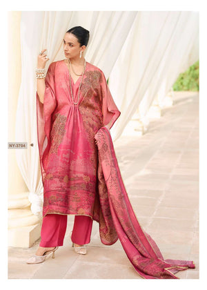 Sanaz Nooraya Viscose Soft Tissue Antique Handwork Dress Material