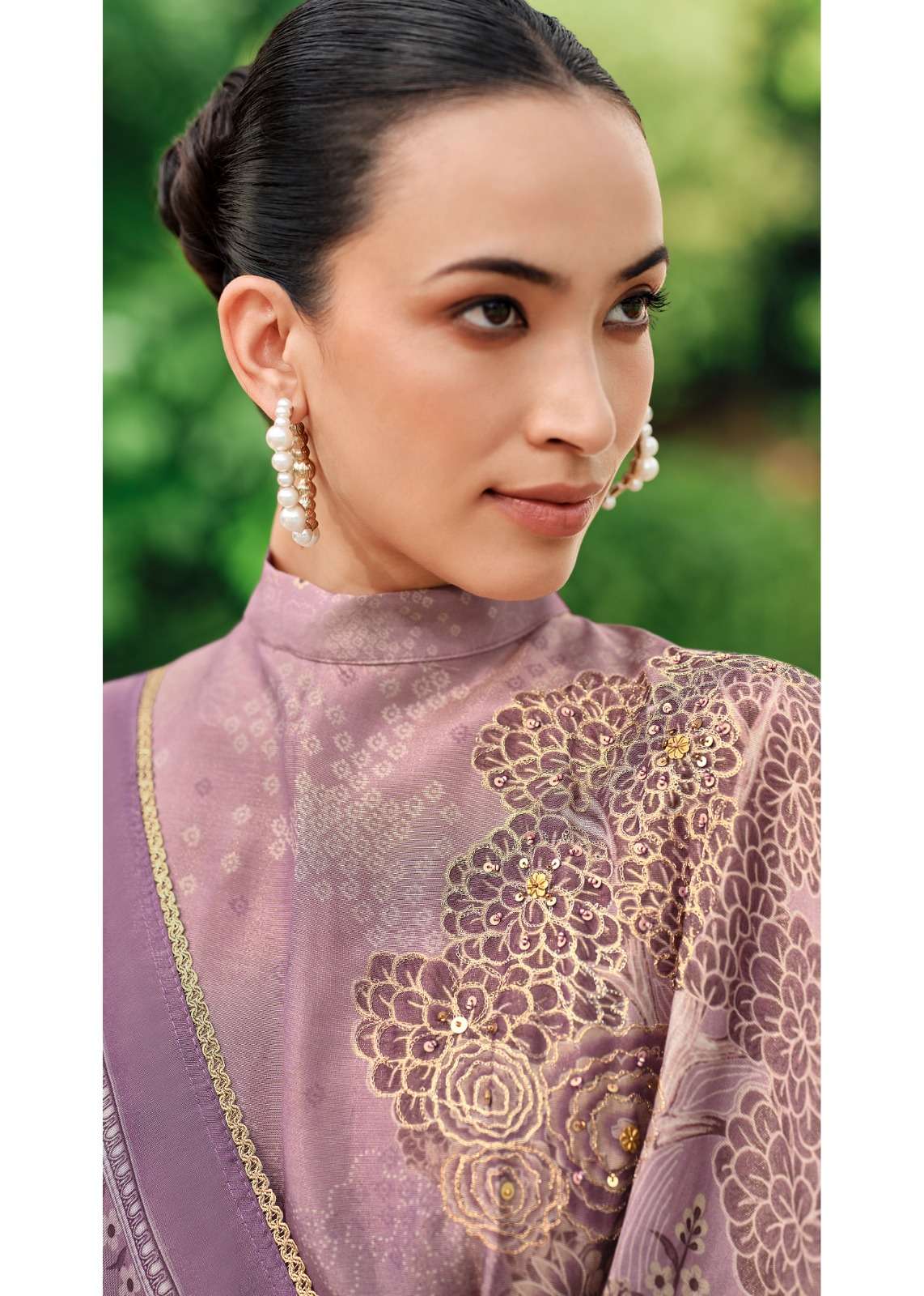 Sanaz Nooraya Viscose Soft Tissue Antique Handwork Dress Material