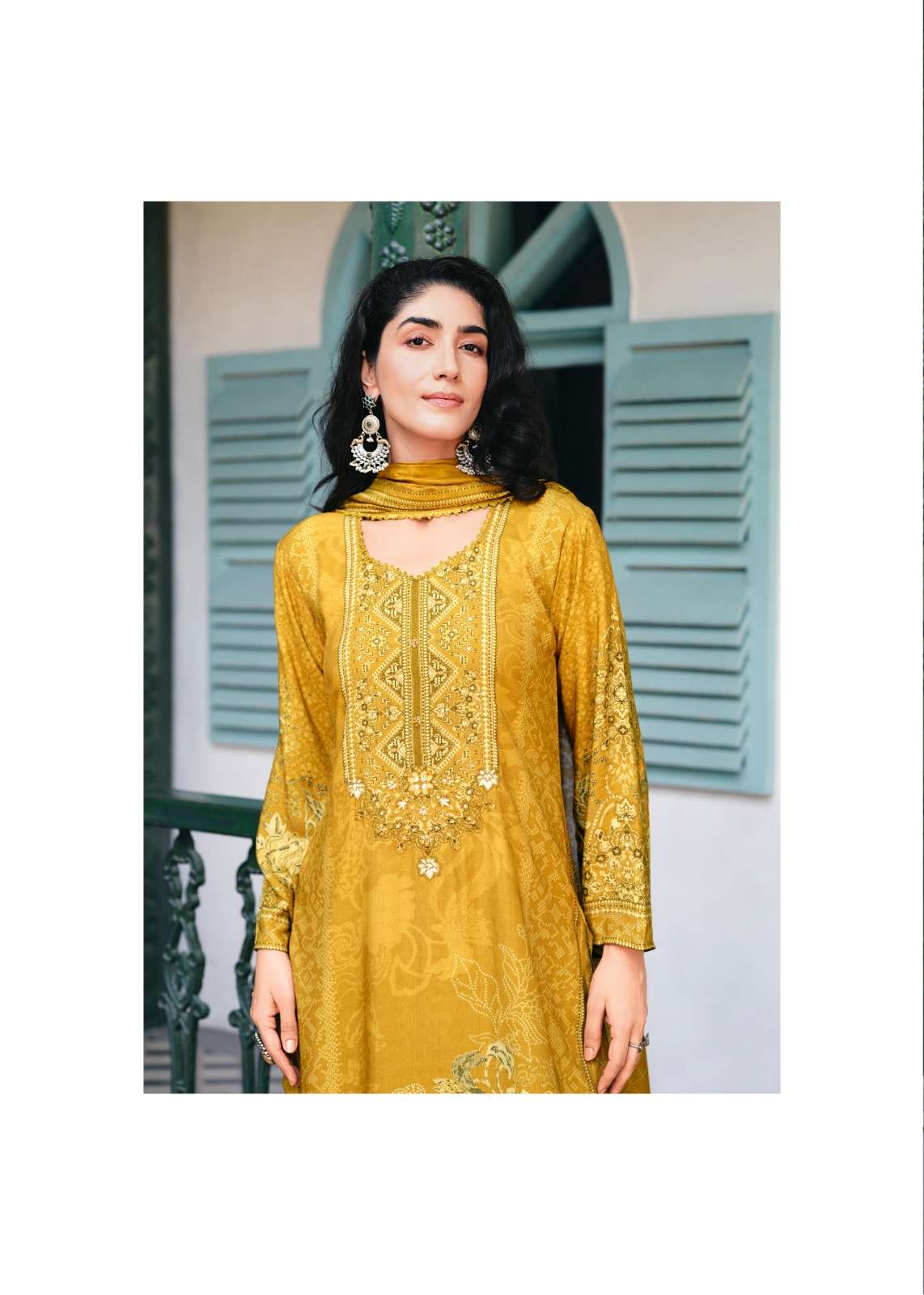 Sanaz Saanjh Viscose Pashmina Digital Printed Dress Material