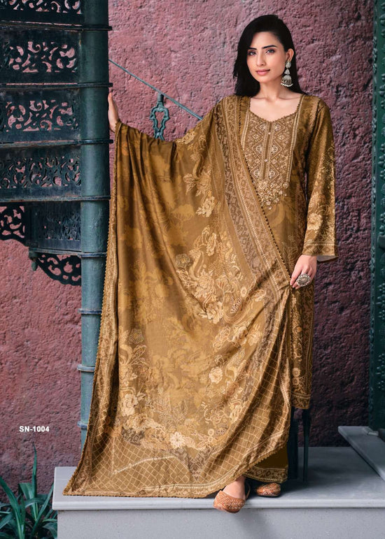 Sanaz Saanjh Viscose Pashmina Digital Printed Dress Material