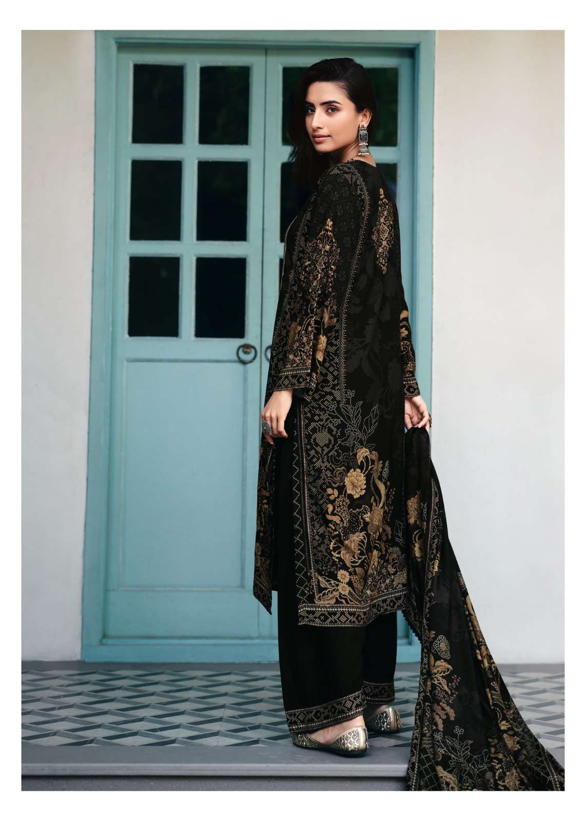 Sanaz Saanjh Viscose Pashmina Digital Printed Dress Material