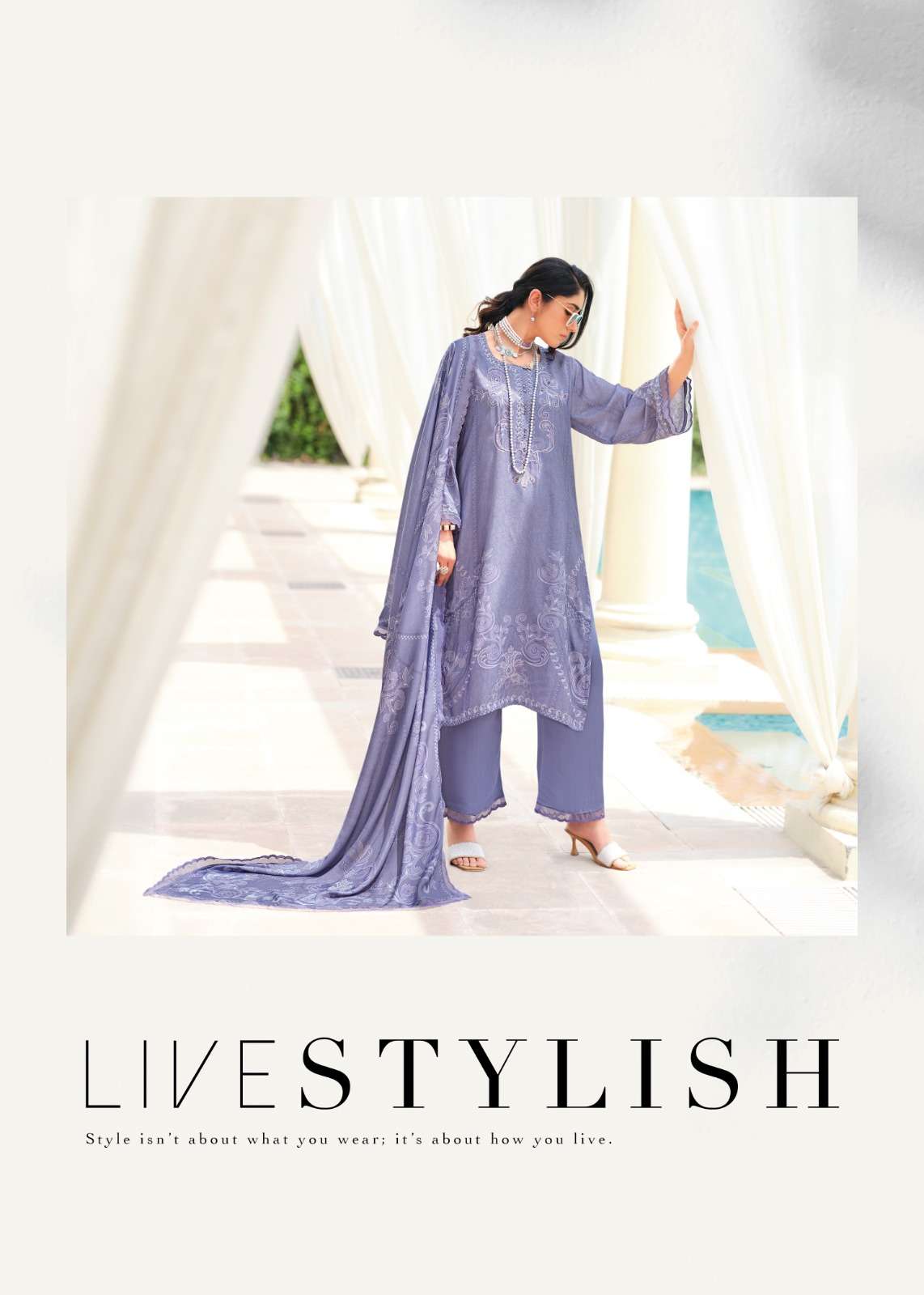 Sanaz Sitara Viscose Muslin Designer Salwar Kameez - Amrah Wholesale