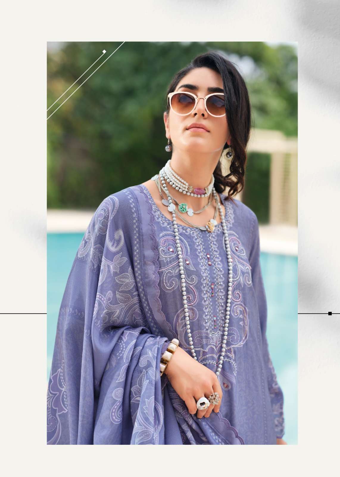 Sanaz Sitara Viscose Muslin Designer Salwar Kameez - Amrah Wholesale