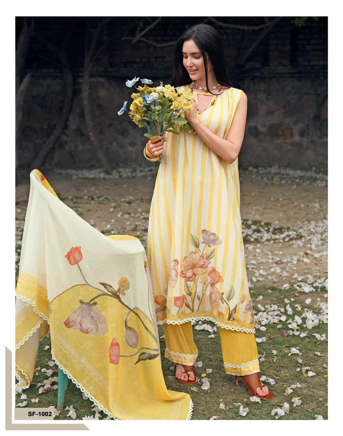 Sanaz The Soft Edit Viscose Mul Cotton Pakistani Suit - Amrah Wholesale