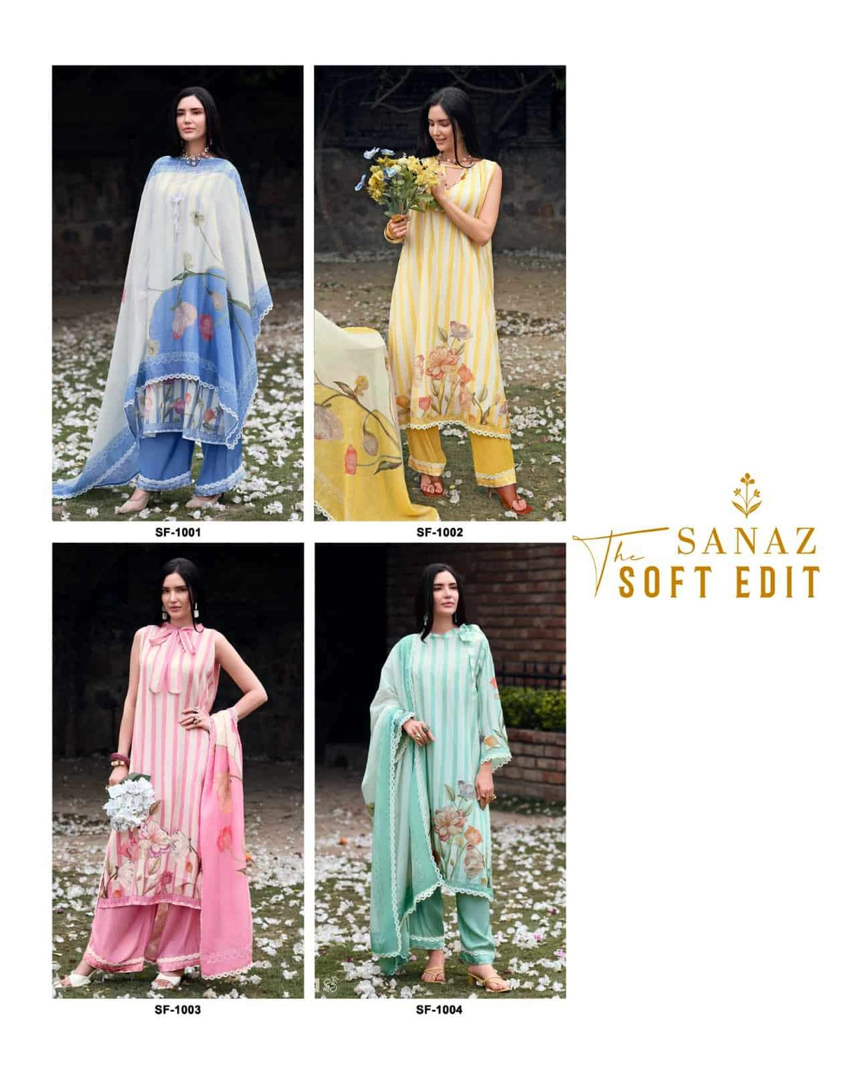Sanaz The Soft Edit Viscose Mul Cotton Pakistani Suit - Amrah Wholesale