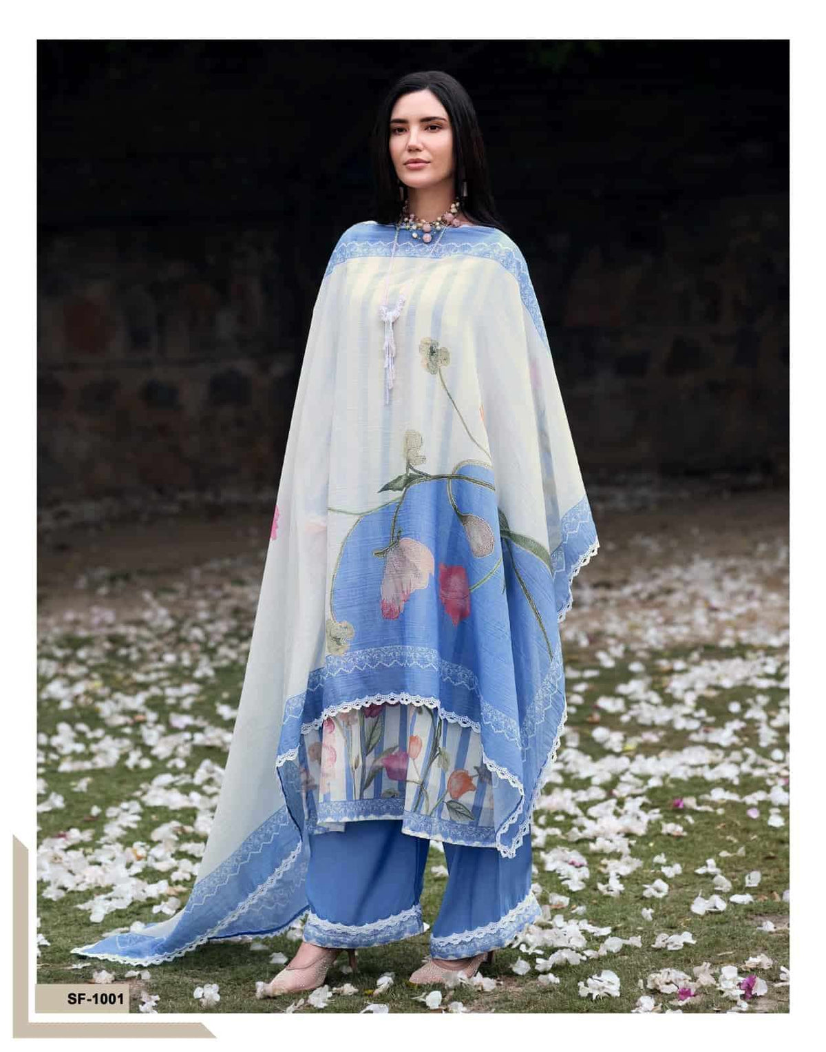 Sanaz The Soft Edit Viscose Mul Cotton Pakistani Suit - Amrah Wholesale