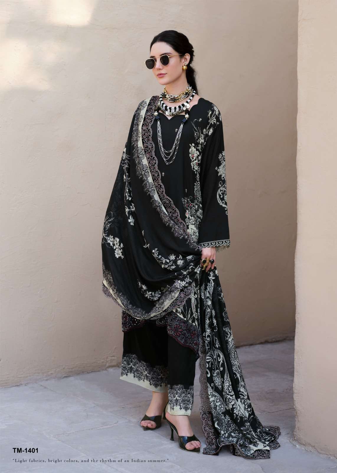 Sanaz Twin Muse Viscose Digital Print Dress Material - Amrah Wholesale