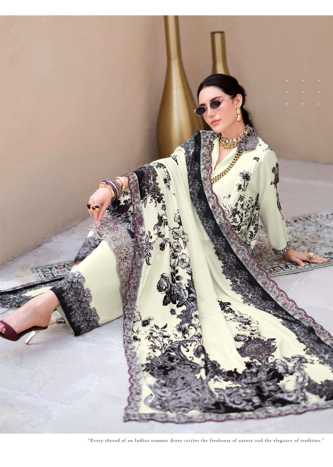 Sanaz Twin Muse Viscose Digital Print Dress Material - Amrah Wholesale