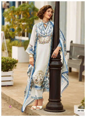 Sanaz Zarmina Special Viscose Muslin Pakistani Suit