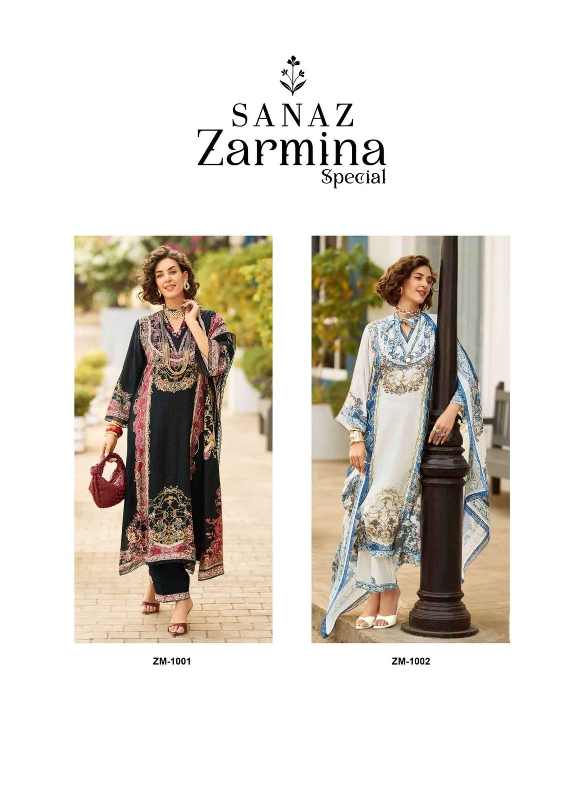 Sanaz Zarmina Special Viscose Muslin Pakistani Suit - Amrah Wholesale