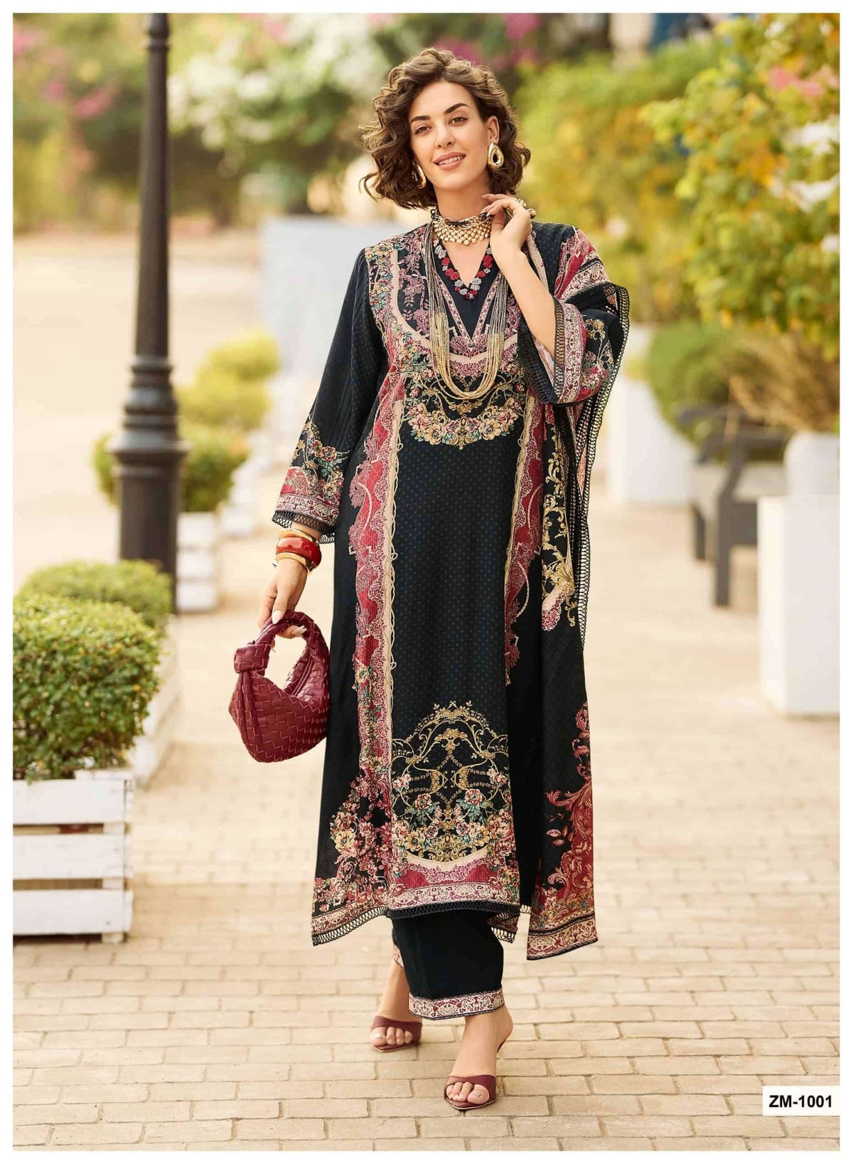 Sanaz Zarmina Special Viscose Muslin Pakistani Suit - Amrah Wholesale