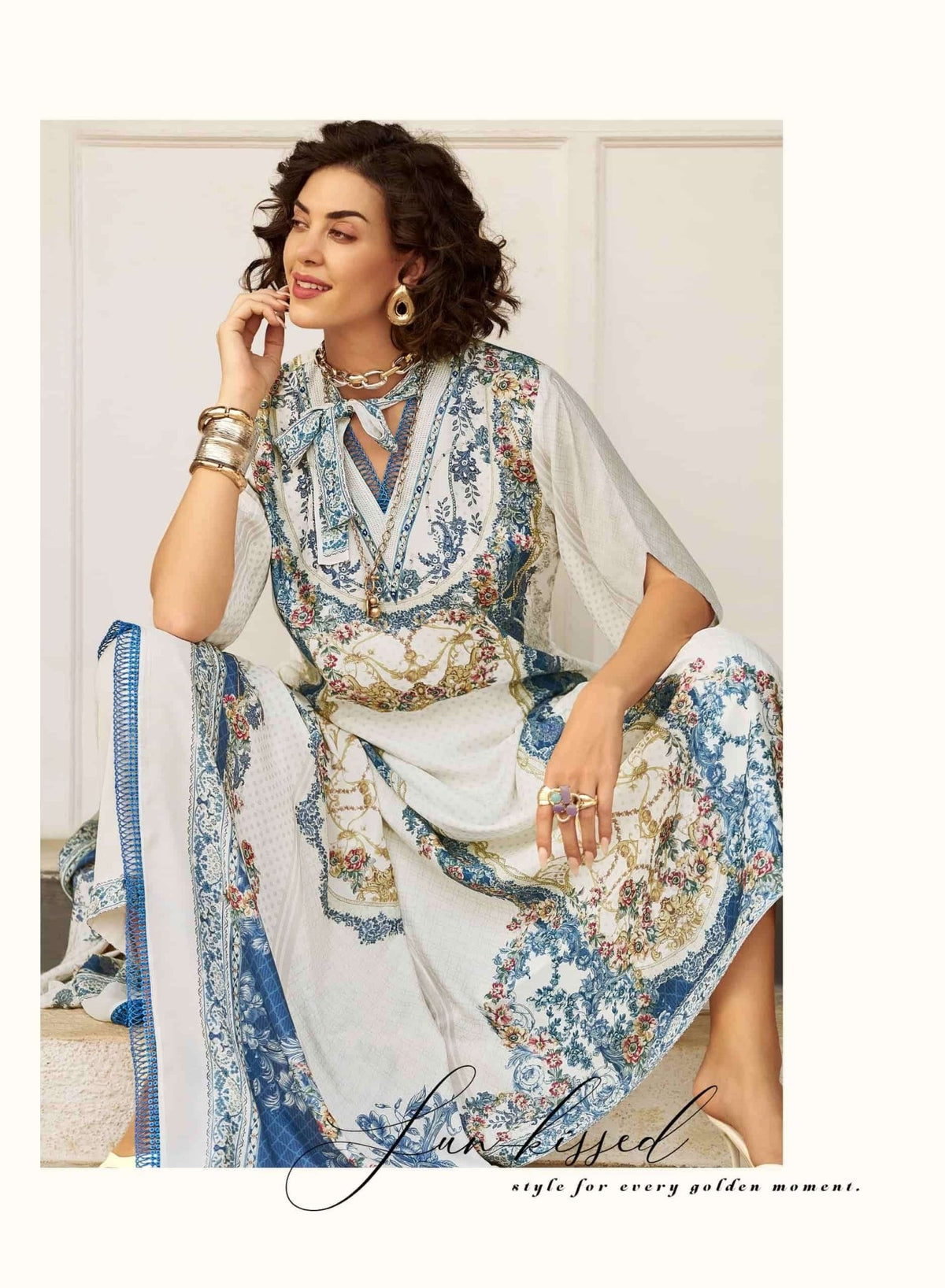 Sanaz Zarmina Special Viscose Muslin Pakistani Suit - Amrah Wholesale
