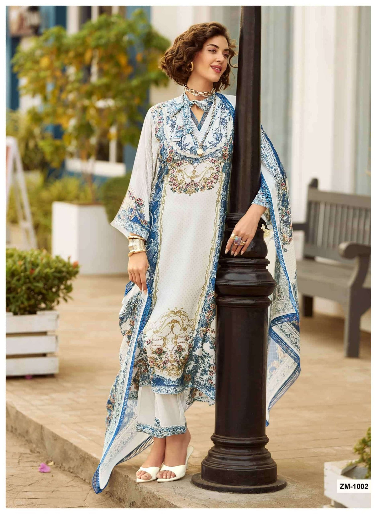 Sanaz Zarmina Special Viscose Muslin Pakistani Suit - Amrah Wholesale