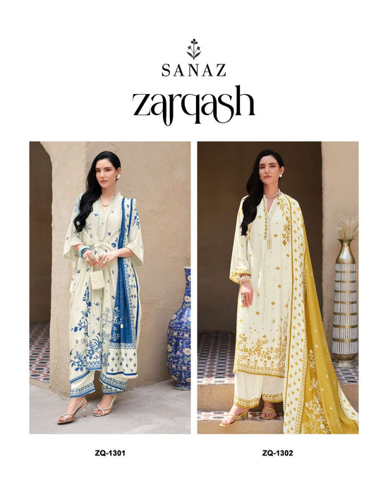 Sanaz Zarqash Digital Printed Muslin Salwar Suit - Amrah Wholesale
