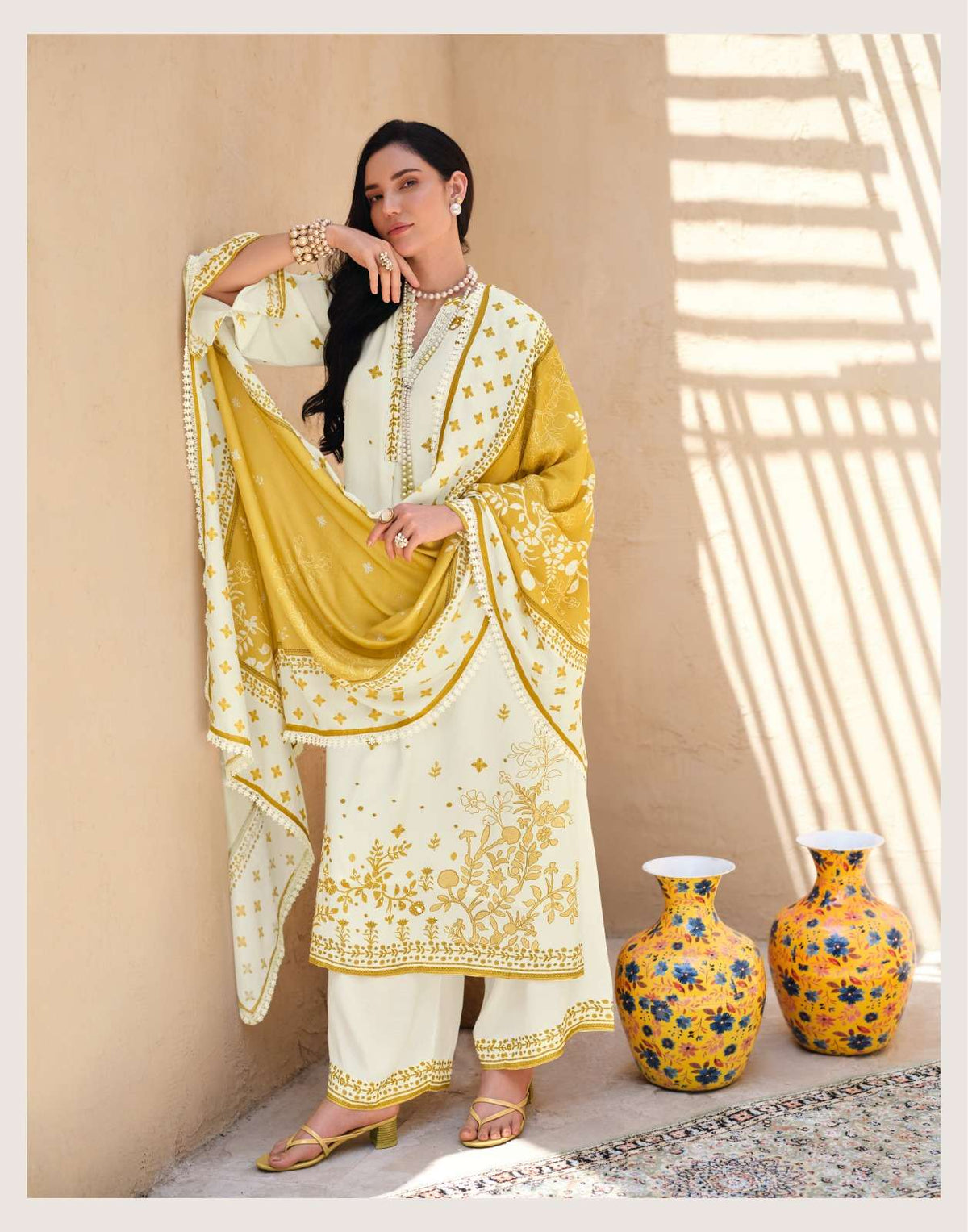 Sanaz Zarqash Digital Printed Muslin Salwar Suit - Amrah Wholesale