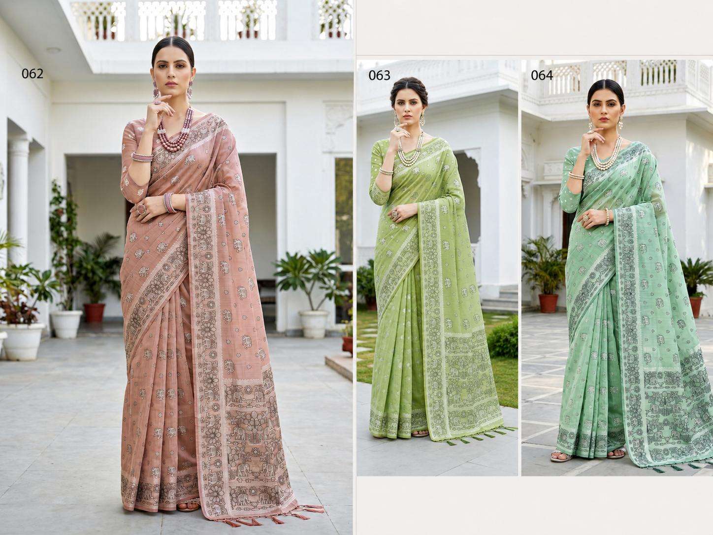 Sangam Saree Aarna Cotton Cotton Saree Collection - Amrah Wholesale