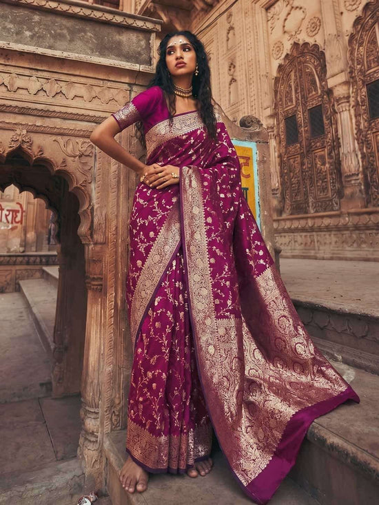 Sangam Saree Mandakini Art Silk Saree - Amrah Wholesale