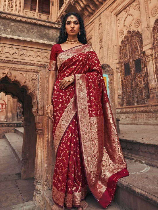 Sangam Saree Mandakini Art Silk Saree - Amrah Wholesale