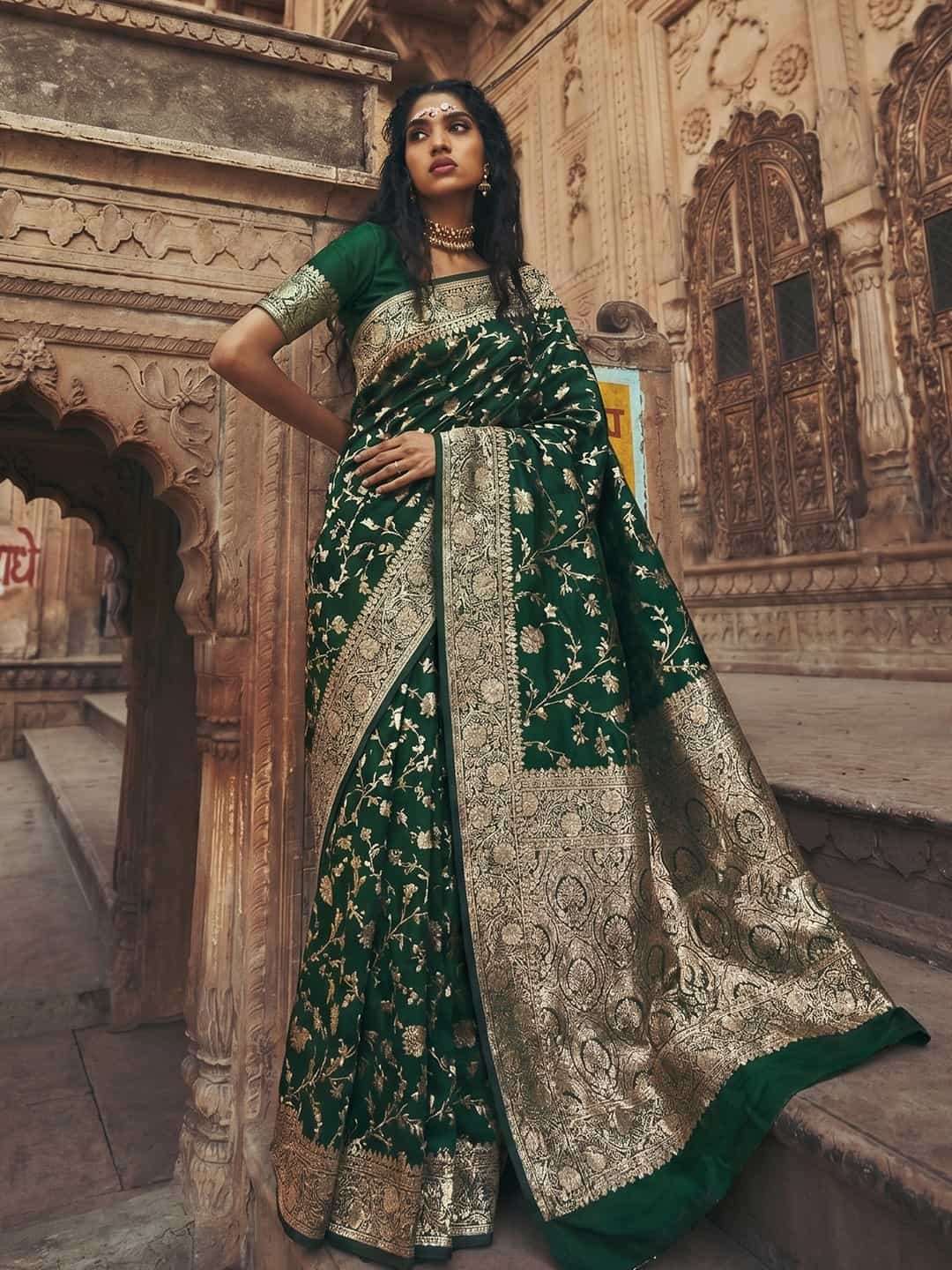 Sangam Saree Mandakini Art Silk Saree - Amrah Wholesale