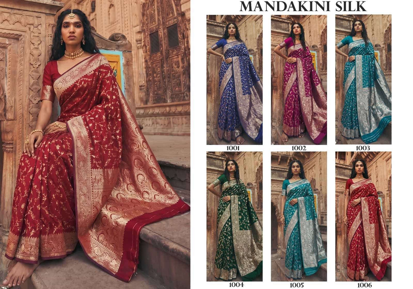 Sangam Saree Mandakini Art Silk Saree - Amrah Wholesale