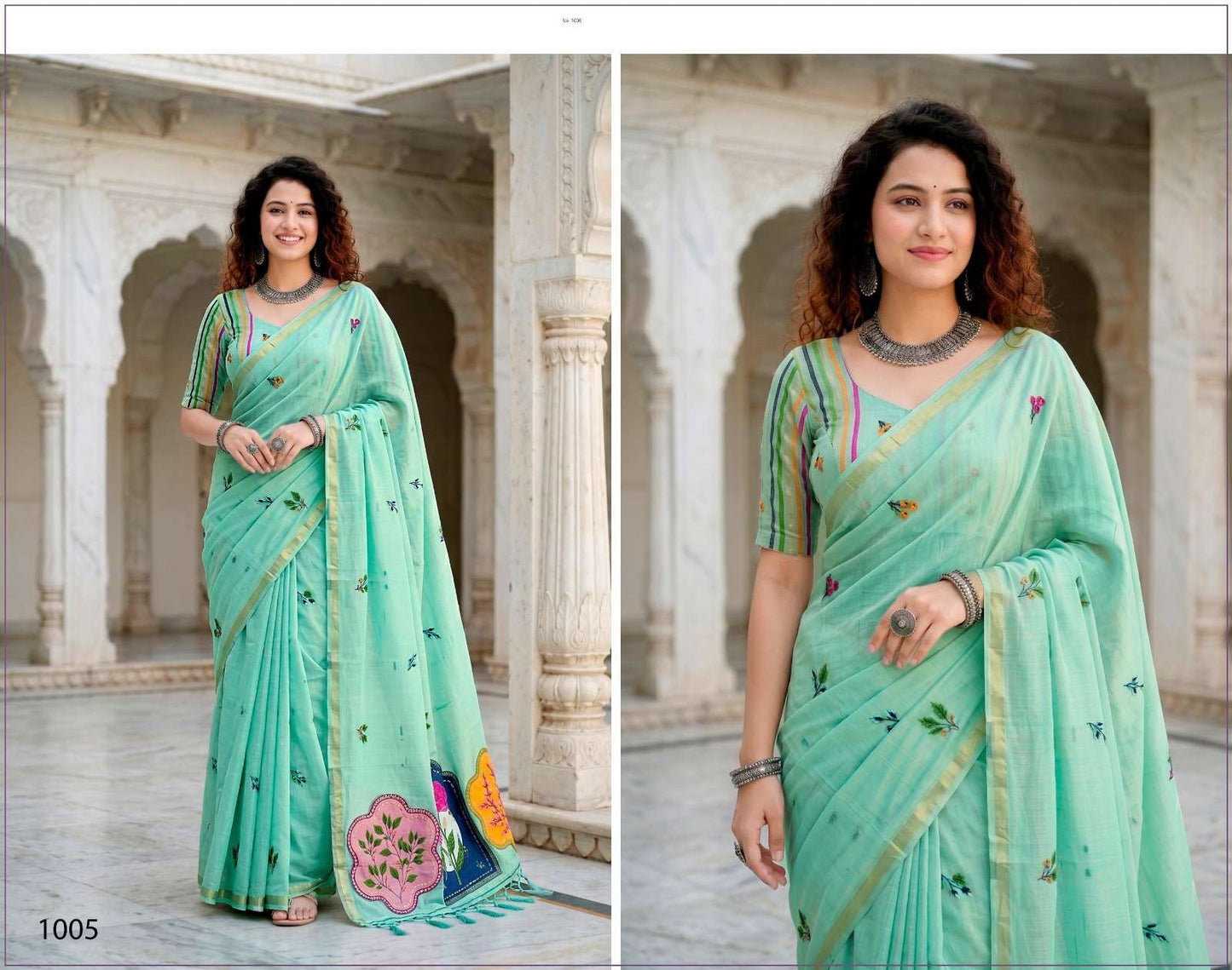 Sangam Saree Mridula Cotton Cotton Saree Collection - Amrah Wholesale