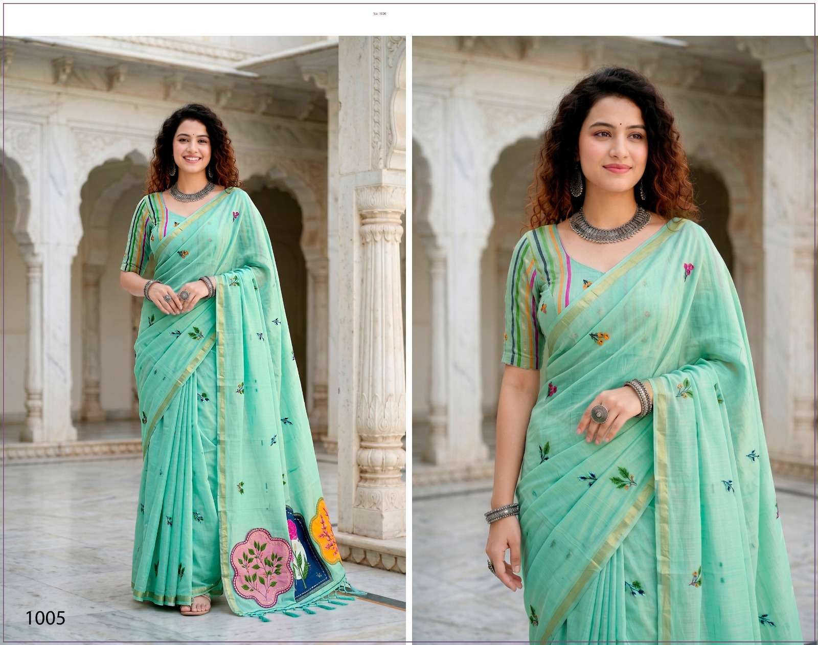 Sangam Saree Mridula Cotton Cotton Saree Collection - Amrah Wholesale