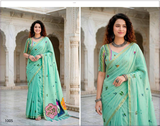 Sangam Saree Mridula Cotton Cotton Saree Collection - Amrah Wholesale