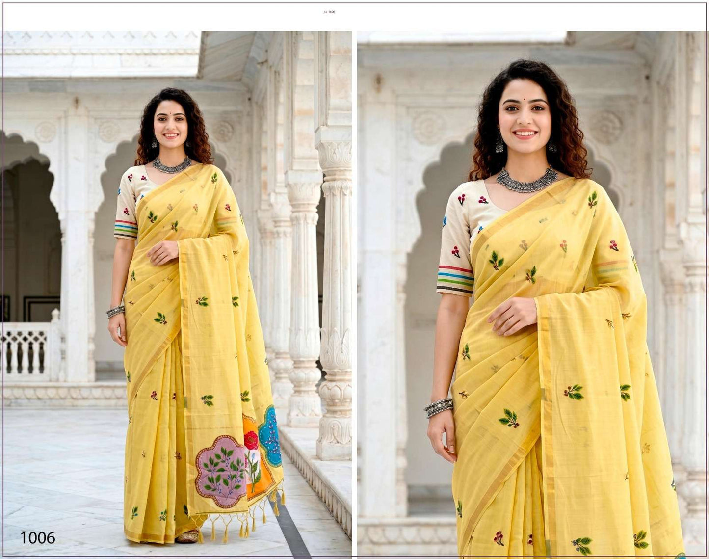 Sangam Saree Mridula Cotton Cotton Saree Collection - Amrah Wholesale