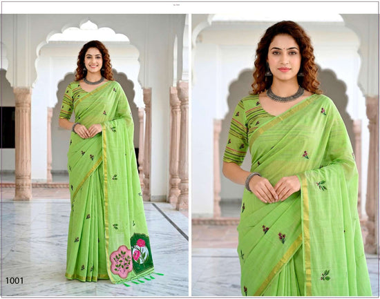 Sangam Saree Mridula Cotton Cotton Saree Collection - Amrah Wholesale