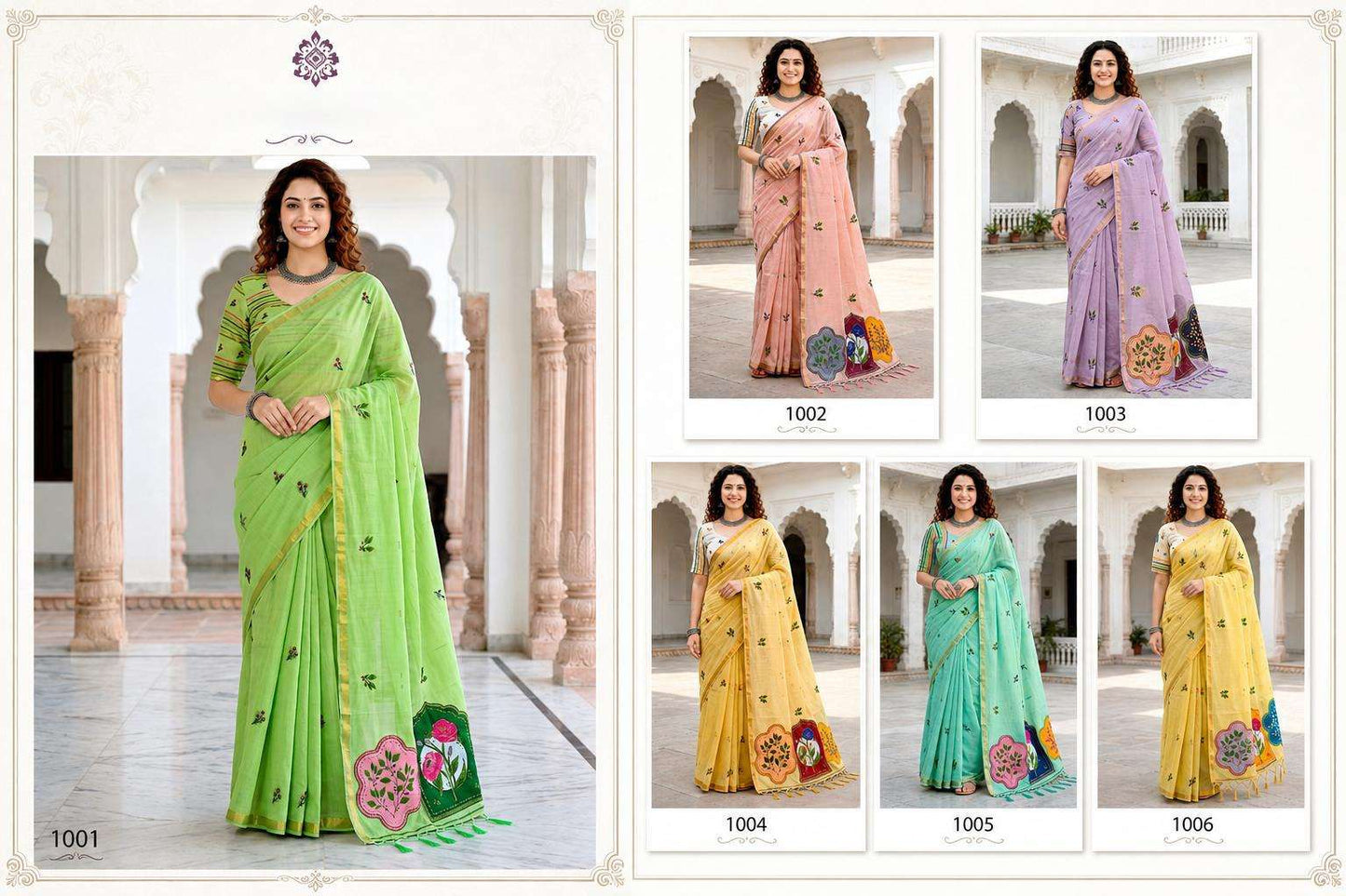 Sangam Saree Mridula Cotton Cotton Saree Collection - Amrah Wholesale