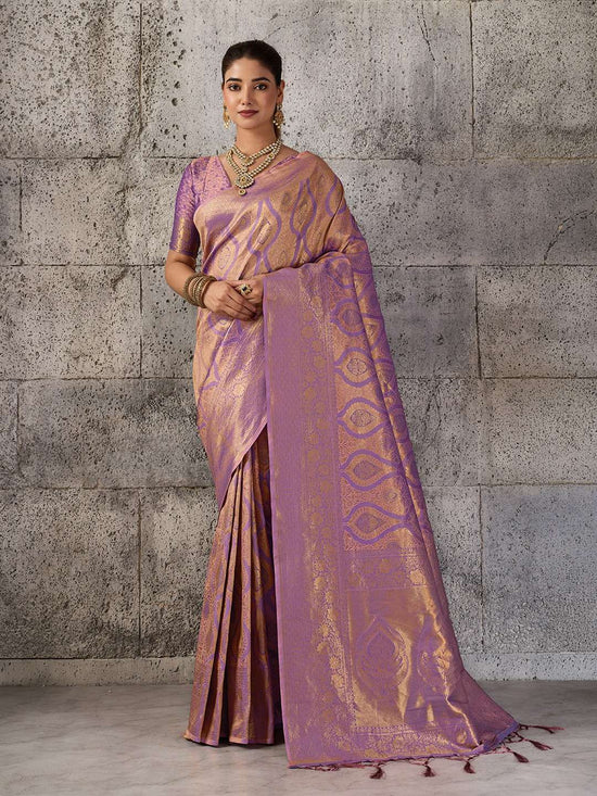 Sangam Saree Prisha Silk Kanjivaram Silk Blend Saree - Amrah Wholesale