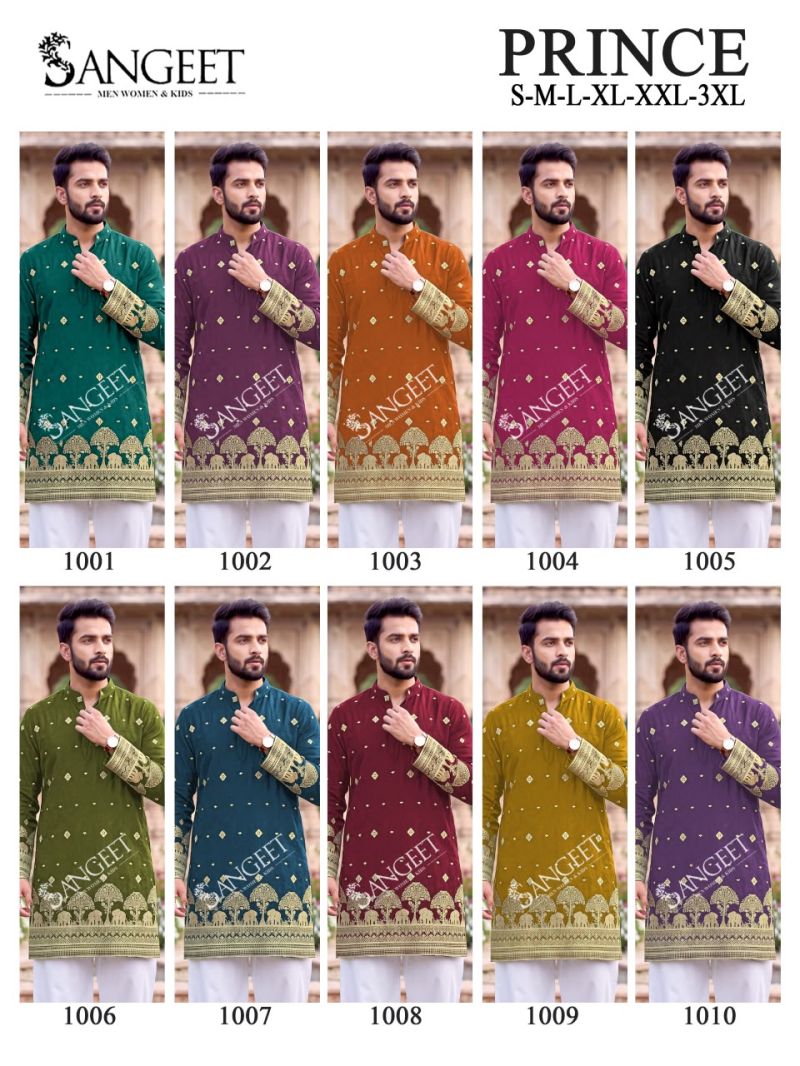 Sangeet Sangeet Prince Crush Sequence Work Men Kurta
