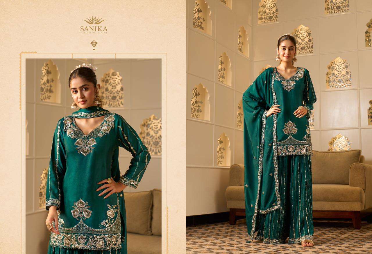 Sanika Fashion Amaira Georgette Silk Dress Material - Amrah Wholesale