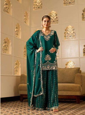 Sanika Fashion Amaira Georgette Silk Dress Material - Amrah Wholesale
