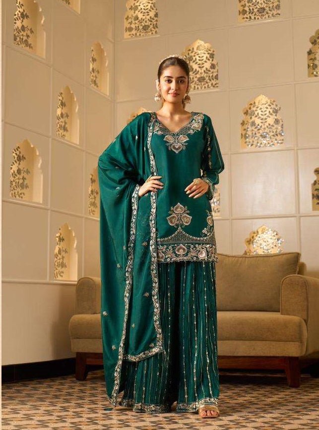 Sanika Fashion Amaira Georgette Silk Dress Material - Amrah Wholesale