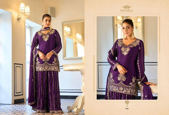 Sanika Fashion Amaira Georgette Silk Dress Material - Amrah Wholesale