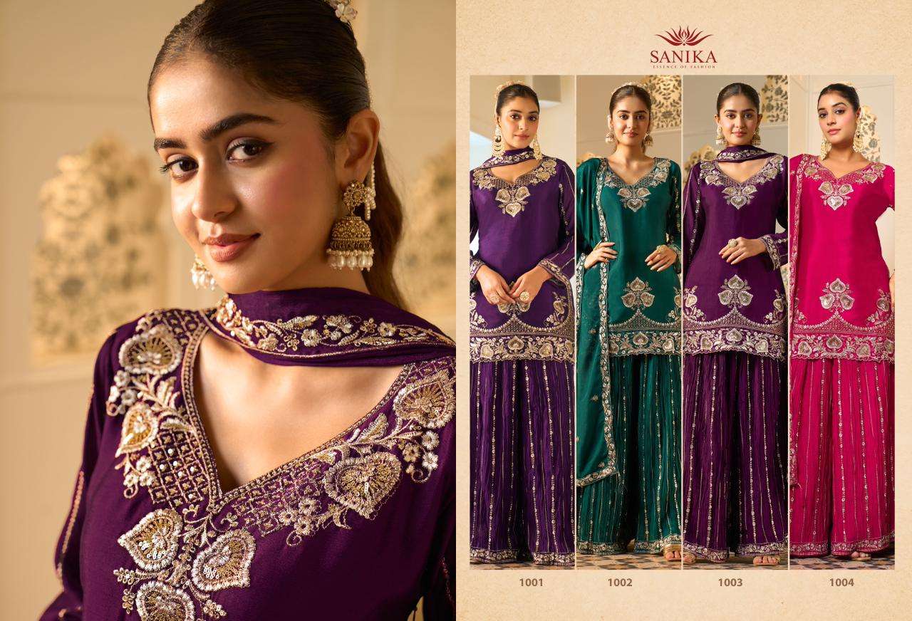 Sanika Fashion Amaira Georgette Silk Dress Material - Amrah Wholesale