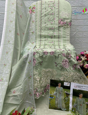 Saniya Trendz 1012 Abcd Chikankari Pakistani Suit