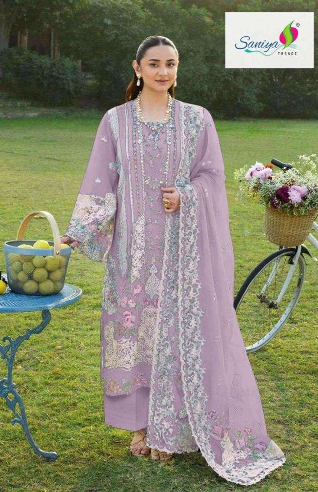 Saniya Trendz 1012 Abcd Chikankari Pakistani Suit