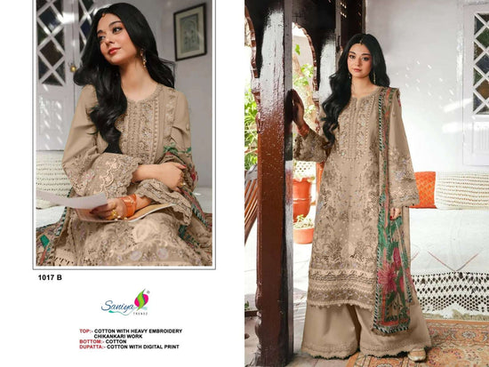 SANIYA TRENDZ 1017 Cotton Printed Pakistani Suit - Amrah Wholesale