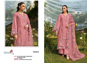 Saniya Trendz 7218 Cotton Chikankari Embroidered Salwar Suit