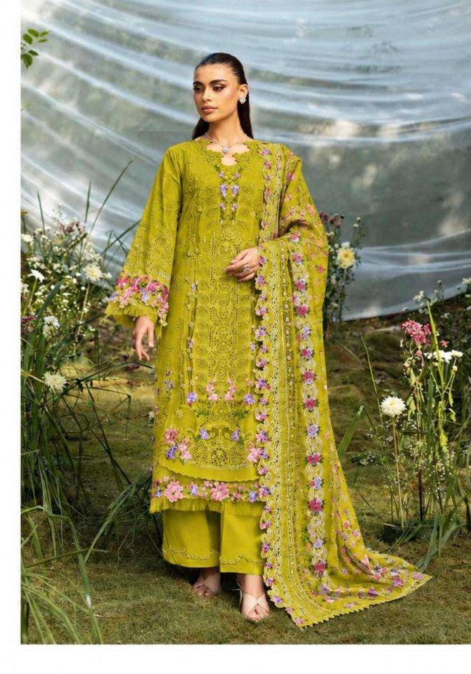 Saniya Trendz 7218 Cotton Chikankari Embroidered Salwar Suit