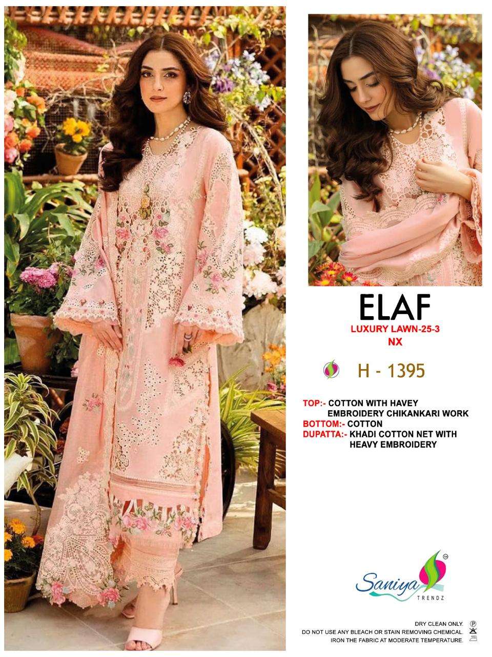 Saniya Trendz Elaf Luxury Lawn Vol-03