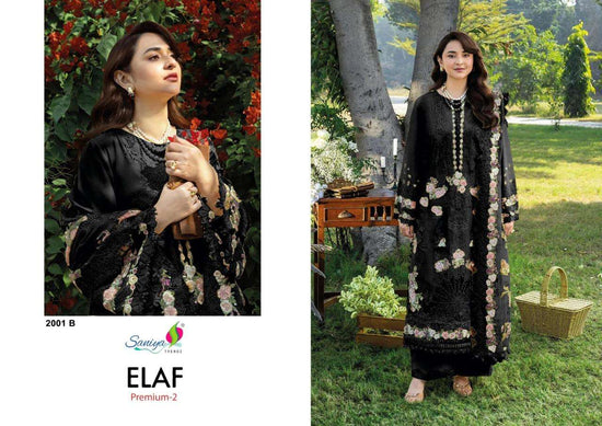 Saniya Trendz Elaf Premium Vol-2 Cotton Embroidery Pakistani Suit - Amrah Wholesale