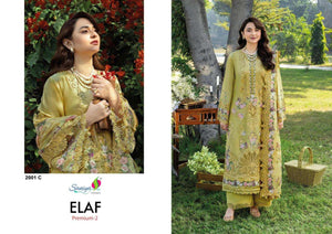 Saniya Trendz Elaf Premium Vol-2 Cotton Embroidery Pakistani Suit - Amrah Wholesale